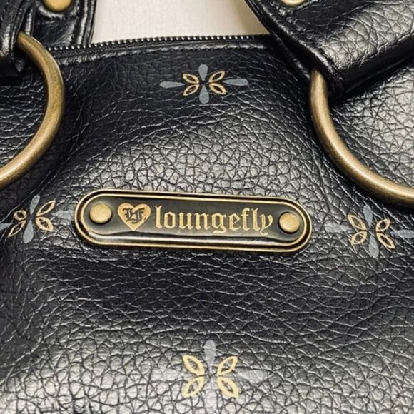 Loungefly Sugar Skull Shoulder Bag Day Of Dead Embroidered Faux Leather Rare GUC - Picture 7 of 15